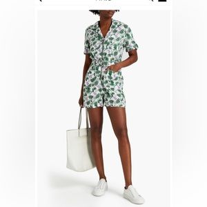 Maje belted floral playsuit. Size 34.